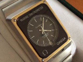 Omega Marine Chronometer Constellation Megaquartz 2,  4 Mhz - Originales Band Bild