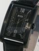 Hugo Boss Herrenuhr / Herren Uhr Leder Datum Schwarz Silber 1512709 Armbanduhren Bild 2