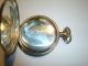 Antike Taschenuhr Mit Gehäuse Aus Silber Und Sichtfenster Armbanduhren Bild 2
