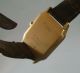Cartier Santos Mechanique Handaufzug 750er Gold Mit Faltschliesse Armbanduhren Bild 5