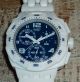 Swatch Chrono Blue Purity Uhr; Chronograph,  Datum,  Blau/weiß Armbanduhren Bild 1