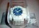 Swatch Chrono Blue Purity Uhr; Chronograph,  Datum,  Blau/weiß Armbanduhren Bild 5