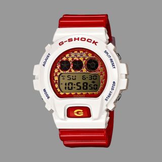 Casio Uhr G - Shock Watch Dw - 6900sc - 7er Stars Edition White Red Gold Bild