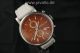 Fossil Herrenuhr / Herren Uhr Silikon Chronograph Datum Weiß Orange Armbanduhren Bild 1