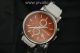 Fossil Herrenuhr / Herren Uhr Silikon Chronograph Datum Weiß Orange Armbanduhren Bild 3