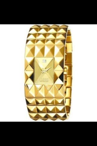 Esprit Galatess Sun Uhr Gold Nieten Blogger Swarovski Armband Damen El900452002 Bild