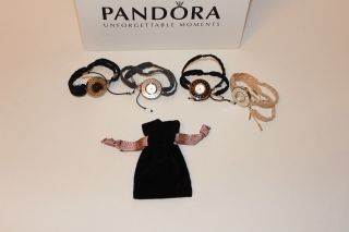 Pandora Embrance Doppelarmband Damenuhr Armbanduhr Uhr Schwarz Bild