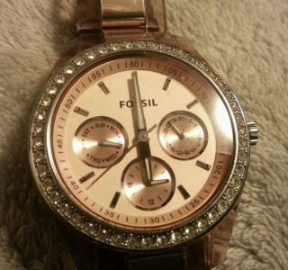 Fossil Stella Damenuhr Ladies Dress Multifunktion Edelstahl Rosegold Bild