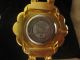 Laurine Damen Uhr Vergoldet 18k Kristalle Ovp Seltene Designer Armbanduhren Bild 3