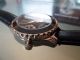 Detomaso Sofia Chronograph Mondphase Armbanduhr,  Lederarmband Schwarz Rose Top Armbanduhren Bild 4