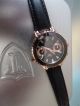 Detomaso Sofia Chronograph Mondphase Armbanduhr,  Lederarmband Schwarz Rose Top Armbanduhren Bild 5