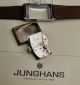 Hau,  Junghans,  Rechteckig,  Kaliber 98,  50er Jahre,  Handaufzug Armbanduhren Bild 3
