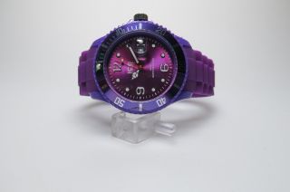 Ice Watch Si.  Pe.  B.  S.  09 Kautschuck Armband Herren Uhr Damen Big Model Purple Bild