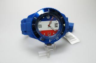 Ice Watch Wo.  Fr.  B.  S.  12 Kunststoff Armband Herren Uhr Damen Big Model Blue France Bild