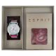 Esprit Kinderuhr Mädchen Armbanduhr Silber Pink Rosa Weiß Grün Bunt Gestreift Armbanduhren Bild 1