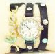 Süße Niedliche Armbanduhr Leder - Armband Kristall L - O - V - E Mädchen Damen De 6 Armbanduhren Bild 9