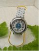 Armbanduhr Mit Polka Dots Rockabilly Style Motiv - Blau Gepunktet - Dornschließe Armbanduhren Bild 1
