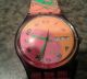 Swatch Swiss Tag & Datum Florence Armbanduhr Pink,  Neue Batterie Armbanduhren Bild 1