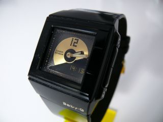 Casio Baby - G Bga - 201 5222 Digital Analog Damen Armbanduhr Black Gold Alarm Bild