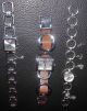 3 Gebrauchte Edelstahl Damen Quartz - Armbanduhren Mit Extravaganten Armbändern Armbanduhren Bild 1