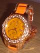 Amber Time Damen Strass Uhr - Armbanduhren Bild 1