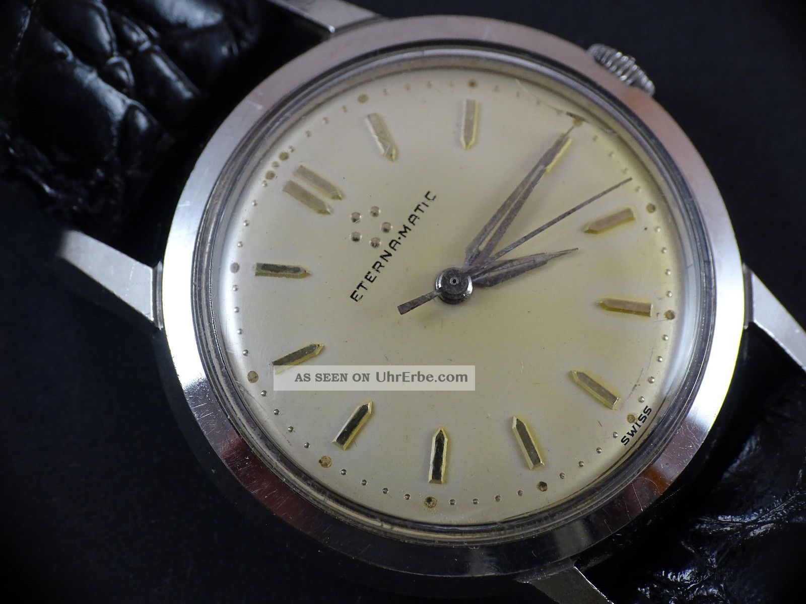 Vintage Eterna Matic Automatic Herren Uhr Armbanduhren Bild
