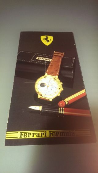 Ferrari Formula By Cartier - Uhren Katalog / Faltprospekt Bild