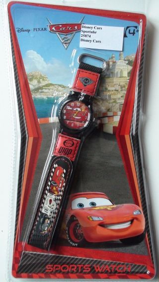 Kinderarmbanduhr - Disney Pixar Cars 2 Lightning Mc Queen Uhr Armbanduhr Bild