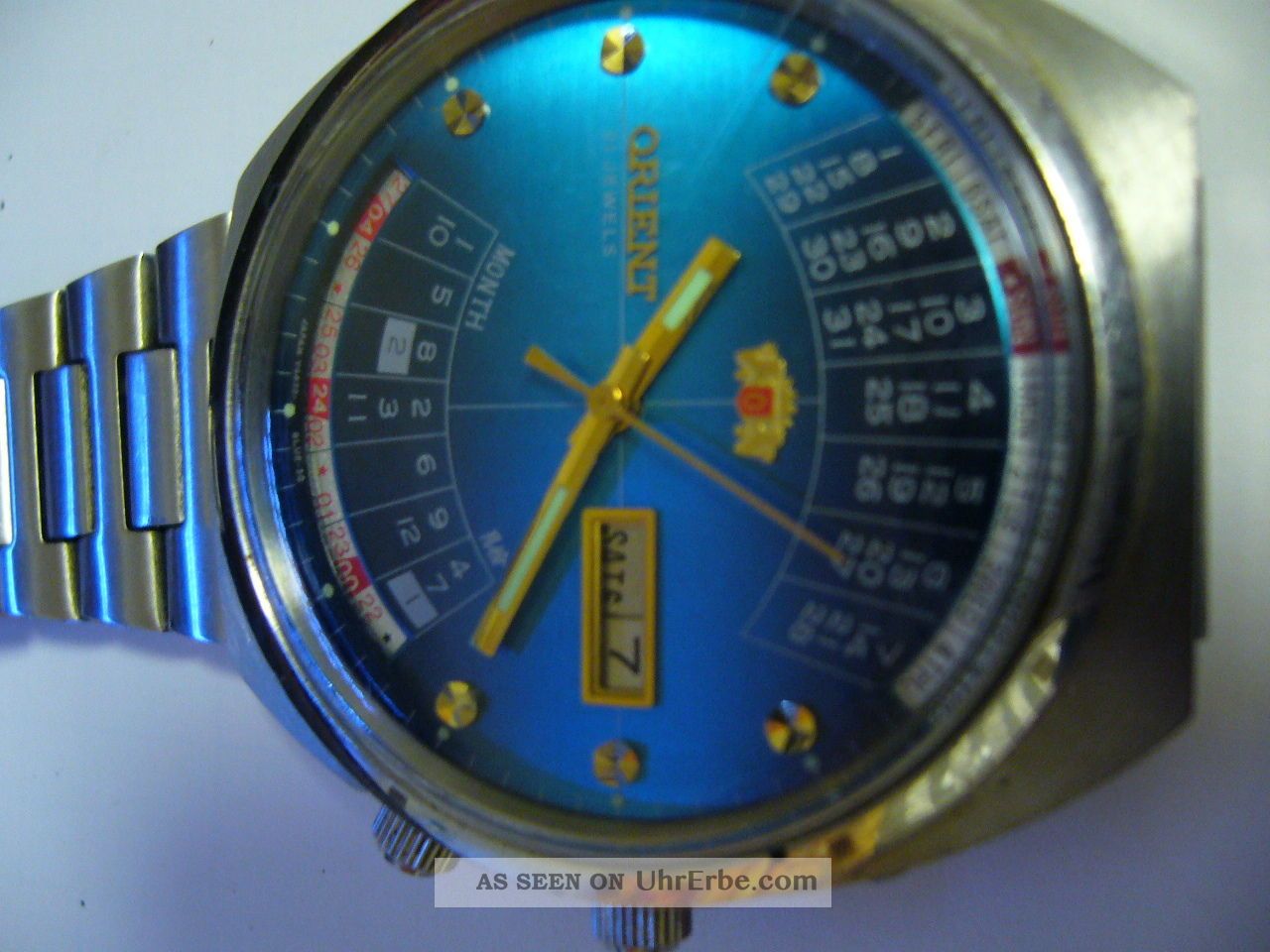 Orient Watch Japan Men Perpetual Calendar Vintage