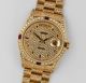 Rolex Day Date - 18238 Double Quick - Gelbgold - Kompletter Brillantbesatz Armbanduhren Bild 1