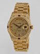Rolex Day Date - 18238 Double Quick - Gelbgold - Kompletter Brillantbesatz Armbanduhren Bild 2
