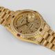 Rolex Day Date - 18238 Double Quick - Gelbgold - Kompletter Brillantbesatz Armbanduhren Bild 4