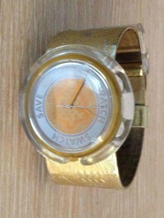 Swatch Pop Swatch,  Gold,  Kult Uhr - Retro Chic Bild