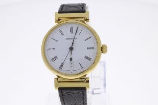 Hebdomas Automatic Armbanduhr Aus 925 Silber Vergoldet Sichtboden Old Stock Bild