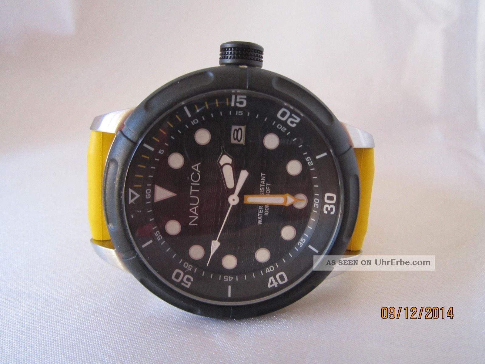 Nautica Armbanduhr Nmx 601 Black And Yellow A16634g Armbanduhren Bild