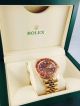 Rolex Gmt Ref 16718 Full Gold 18kt Root Beer Tigerauge Rolex Box Armbanduhren Bild 2