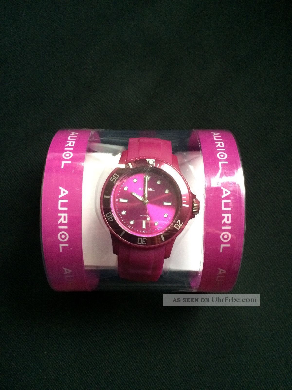 Silikonuhr/silikon Uhr/damenuhr/armbanduhr Pink Von Auriol - Wie Armbanduhren Bild