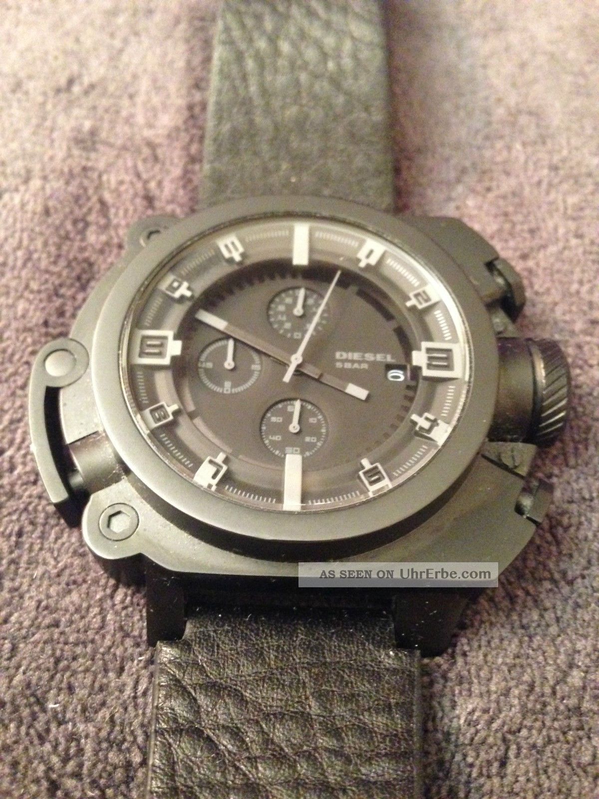 Diesel Uhr Chronograph Dz 4243 Only The Brave Black Analog Led Beleuchtung