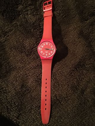 Swatch Uhr Armbanduhr Rot Bild