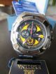 Festina Uhr Herren Chronograph.  Edelstahl,  Gelb,  Scharz.  Neu/original Verpackt. Armbanduhren Bild 1