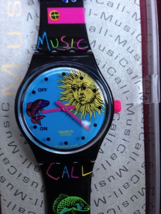 Swatch Music Call Armbanduhr Uhr Sammlerstück Bologna Bild