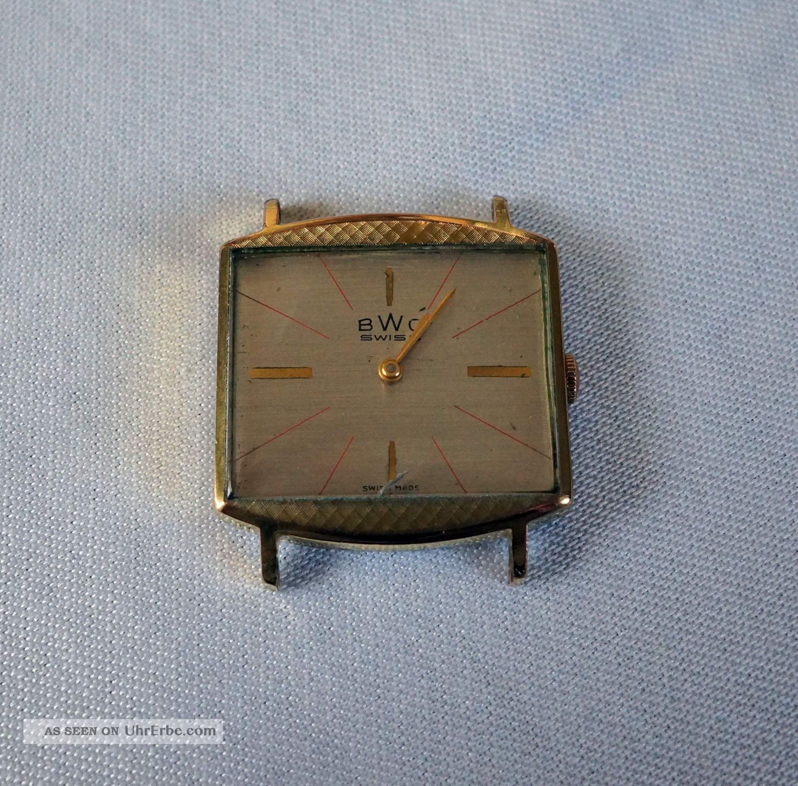 Bwc Herrenarmbanduhr,  Hau,  Handaufzug,  Tonneau,  Quadratisch Armbanduhren Bild