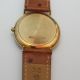 Majestic Herren Armbanduhr Gold (14k,  0.  585) Sehr Gut Erhalten,  Lederarmband Armbanduhren Bild 1