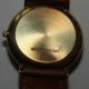 Majestic Herren Armbanduhr Gold (14k,  0.  585) Sehr Gut Erhalten,  Lederarmband Armbanduhren Bild 3