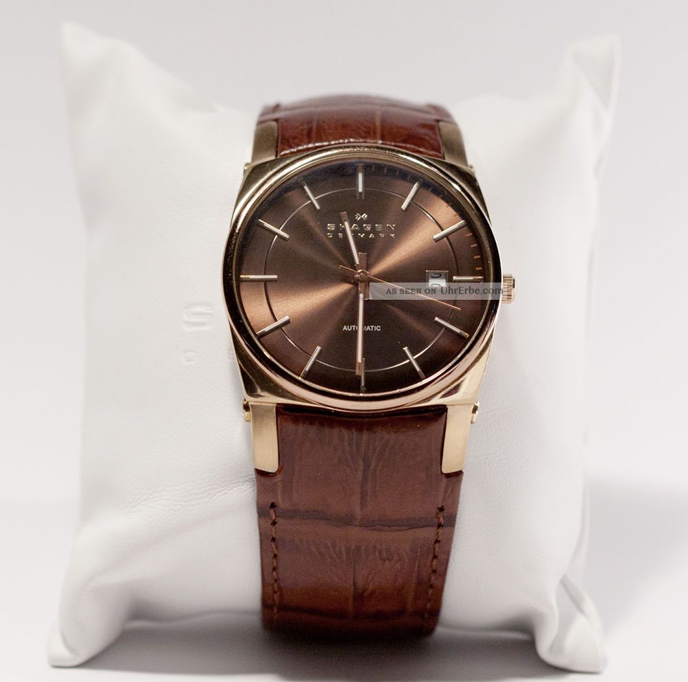 Sehr Schöne Herren Armbanduhr – Skagen Automatik – Modell 759lrldj