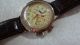 Poljot Moskau - Rom Chronograph Handaufzug,  Manufakturwerk Poljot Kal.  3133 Armbanduhren Bild 2