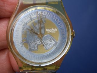 Seltene Swatch Swiss Ag1994 Armbanduhr Gut Erhalten Läuft Gut. Bild