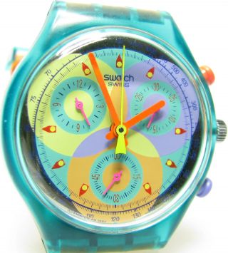 Swatch Quartz Chronometer Armbanduhr Von 1992 Bild