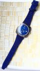 Omega Genève Elegant - Dynamische Große Vintage 1970er Hau Blau/stahl,  Automatik Armbanduhren Bild 1