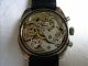 Vintage Edox Edelstahl Chronograph Der 70er Jahre Mit Valjoux 7734 Datum Armbanduhren Bild 1